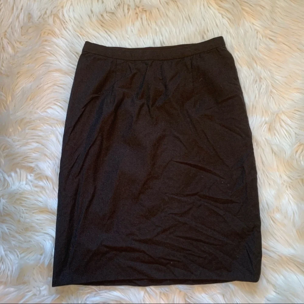 Vintage Giorgio Armani Women's Size 42 (US 10) Pencil Skirt Dark Brown High-Rise